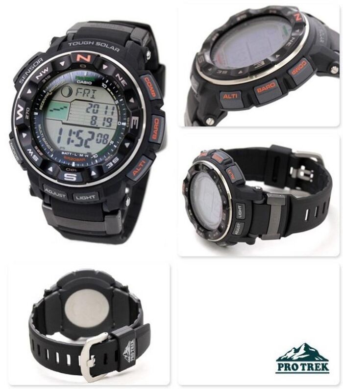 Casio Pro Trek PRW-2500-1JF Triple Sensor, Tough Solar, Multiband