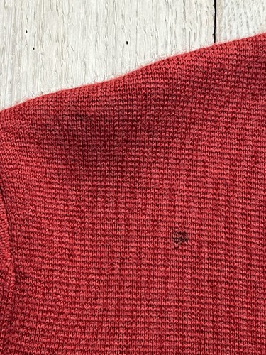 Vtg Ralph Lauren Womens Wool Cardigan Sweater Blazer Red Crest Pockets Size L - Picture 11 of 12