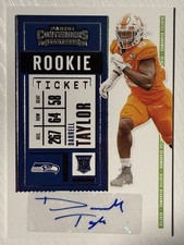 Darrell Taylor 2020 Panini Contenders Rookie Auto #274 Seahawks Tennessee