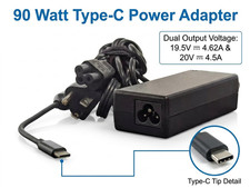 OEM 90W AC Adapter Charger Type-C for Dell XPS 15 9500 9510 9520 Power Supply