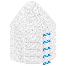 KEEPOW 5 Pack Steam Mop Replacement Pads for Viledas 31.5cm*23cm, White 5
