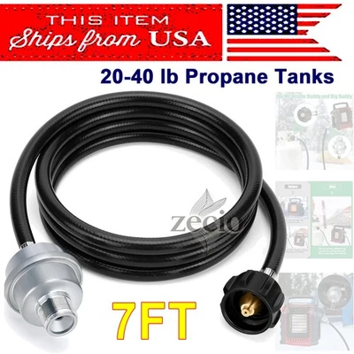 Propane Fuel Filter F273699 with 7FT Propane Adapter Hose for Mr. Heater Buddy