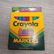 Vintage 1995 Crayola BOLD Markers Binney & Sm...