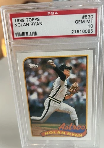 TOPPS Nolan Ryan 1989 Topps Baseball Card #530 Graded PSA 10