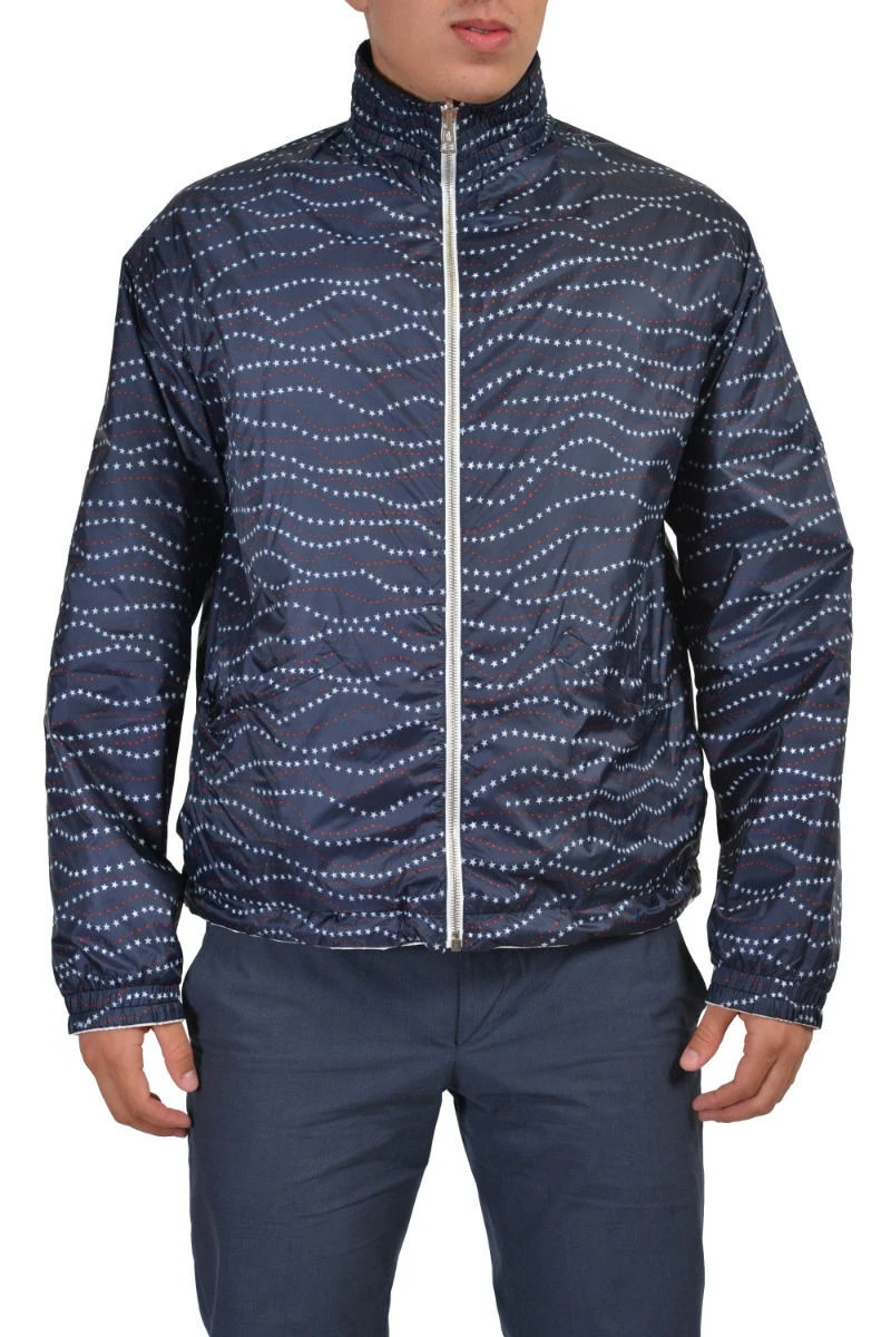 Moncler — Moncler Men's Multi-Color Full Zip Reversible Windbreaker Jacket sz M L