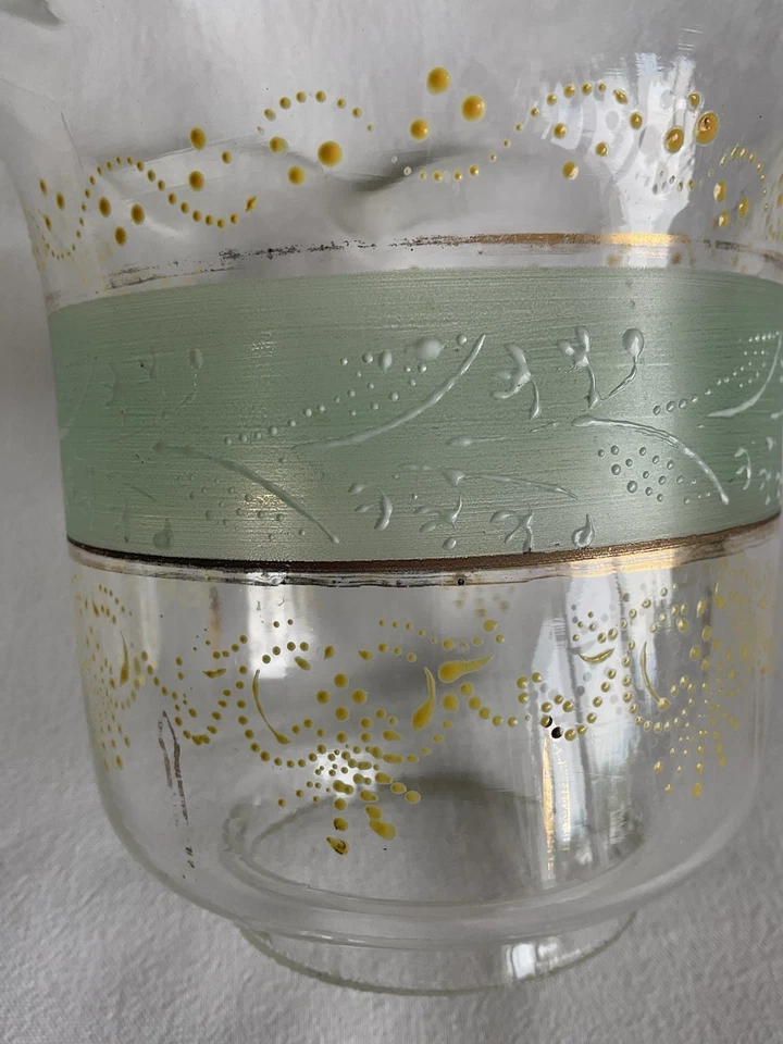 Legras , abat-jour pour Lampe à pétrole ancienne , Verre soufflé et émaillée - Photo 2/4