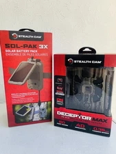 Stealth Cam DECEPTOR MAX 40MP Cellular Trail Camera + Sol-Pak Solar Battery Pack