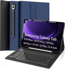 Case for Samsung Galaxy Tab S10 /S9 , Detachable Wireless Keyboard with S Pen Ho