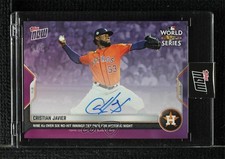 2022 Topps Now World Series Purple Auto 3/25 Cristian Javier #1149C Auto 19wt