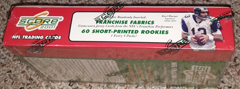 2001 Score Football Factory Sealed Box 36-Packs Drew Brees RC Rookie Card RARE - Image 3 of 4