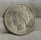 1925 US Peace Silver Dollar $1 AU (Cleaned)