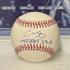 Shohei Ohtani Autographed MLB Debut 3.29.18 Inscribed Baseball Fanatics COA Auto