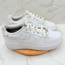 Nike Air Force 1 Low White Leather Sneakers Youth Size 5Y DH2920 11
