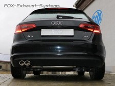  Sportauspuff-Komplettanlage ab Kat Audi A3 8V Sportback 1.5 T 2x88x74mm oval