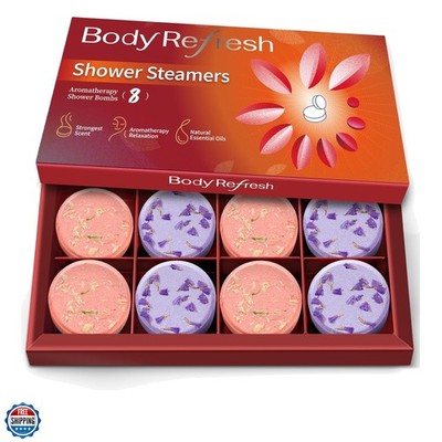 Shower Steamers Aromatherapy - 8 Pack Shower Bombs with Essential Oils, Chris...