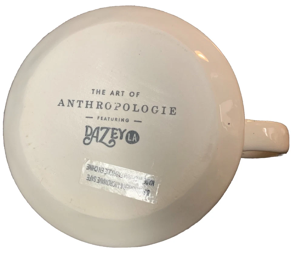 Taza Anthropologie "Positividad por favor" Dazey LA taza de café girasol/ojo de Horus Foto 4 de 4