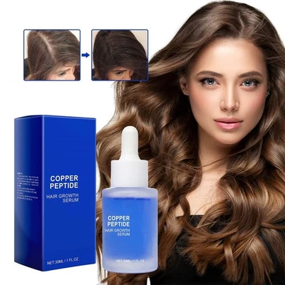 1/2/3X 30ml Copper Peptide Hair Growth Serum Nourishes Scalp Prevents Hair Loss