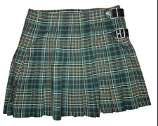 USA Kilts  Celtic Traditions Ireland Natonal Utility Mini Kilt Adjustable Waist