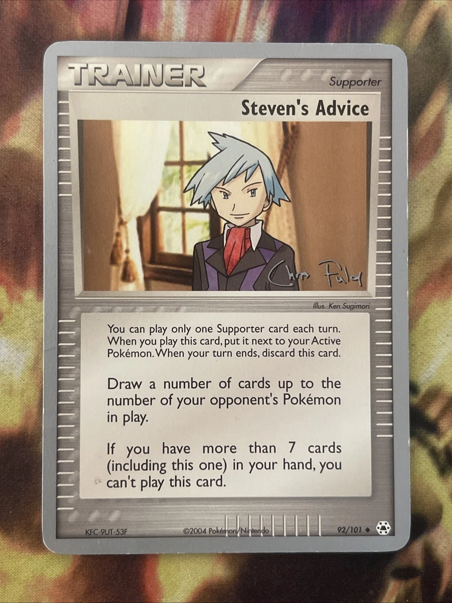 Steven's Advice Pokémon TCG Cards for sale | eBay