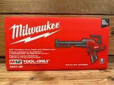 Milwaukee M12 Caulk Gun Adhesive Tool 10 Ounce 12V Cordless 2441-20 New in Box