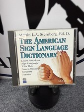 The American Sign Language Dictionary by Martin L. A. Sternberg CD-Rom MINT DISC