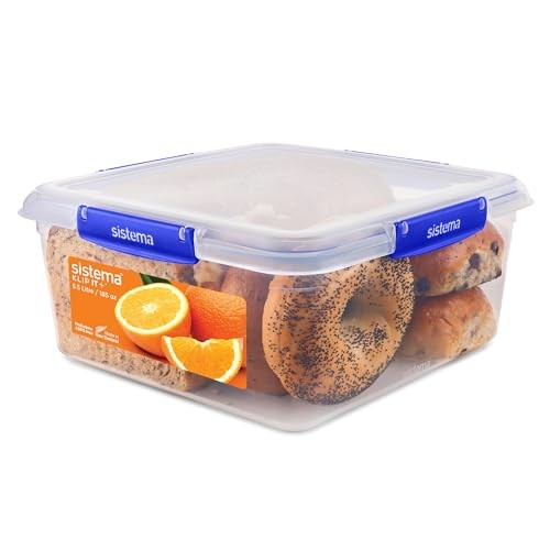 Sistema KLIP IT plus Food Storage Container | 5.5 L Square | Airtight, 