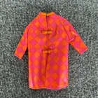 Vintage 1967 Barbie Original Raincoat Drizzle Dash Mod Pink Orange Mattel #1808