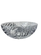 Crystal Clear Oval Bowl made in Czech Republic ~10