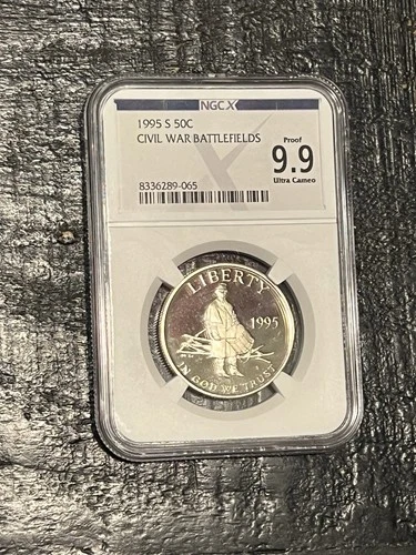 1995 S Civil War Battlefields Commemorative Proof Half Dollar 50c NGC 9.9 Gem