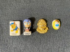 LOT DE 4 FEVES PAT PATROUILLE ,MARINETTE , BEBE , CHIRAC ? TBEG à voir