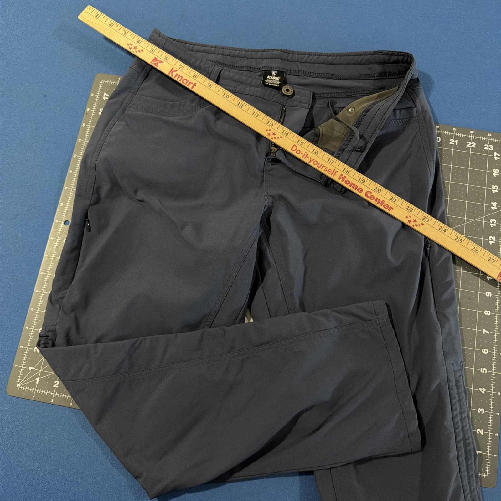 KUHL Women’s Legendary Pants Size 12 Short Slate Blue Performance Hiking Tech