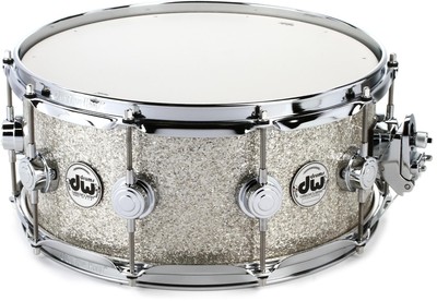 DW Collector's Series Snare Drum - 6'' x 14'' Broken Glass Finish Ply