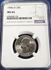 A 1946 D Washington Quarter NGC MS65!!!