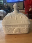 New ListingIndiana Tiara White Milk Glass Honey Bee and Hives Covered Candy Dish