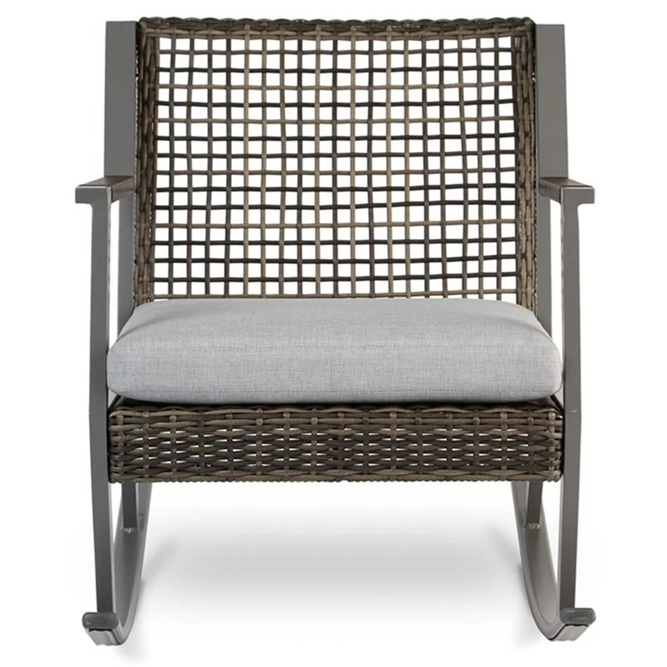Real Flame Calvin Aluminum Patio Rocker in Gray (Set of 2) - Image 3 of 4