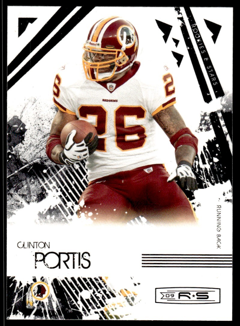 2009 DONRUSS ROOKIES AND STARS FOOTBALL CARD CLINTON PORTIS #99 WASHINGTON