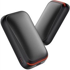Electric Hand Warmers Rechargeable, Magnetic Pocket Hand Warmer 2-Pack, Black