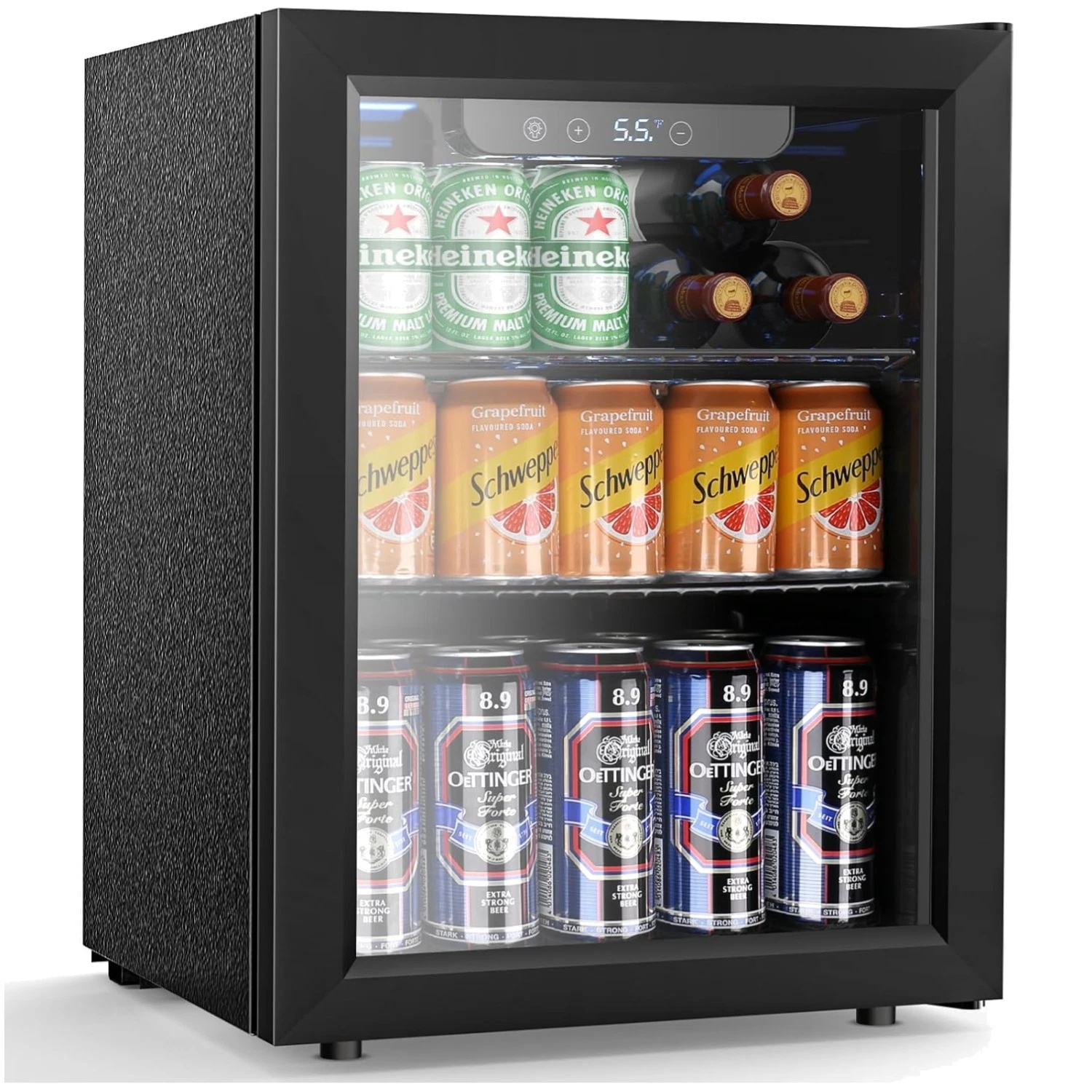 Compact 68-Can Beverage Cooler with Glass Door
Opens in a new window or tab