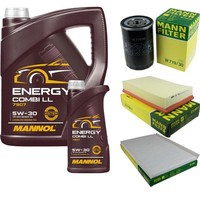Mann Inspektionspaket Filterset 6L Mannol Energy 5W-30 FüR Audi A6 2.6 2.3 2.8