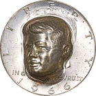 1966 Kennedy Half Dollar - Pop-Out