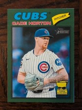 2026 Topps Heritage - Cade Horton #396 Dark Green Border