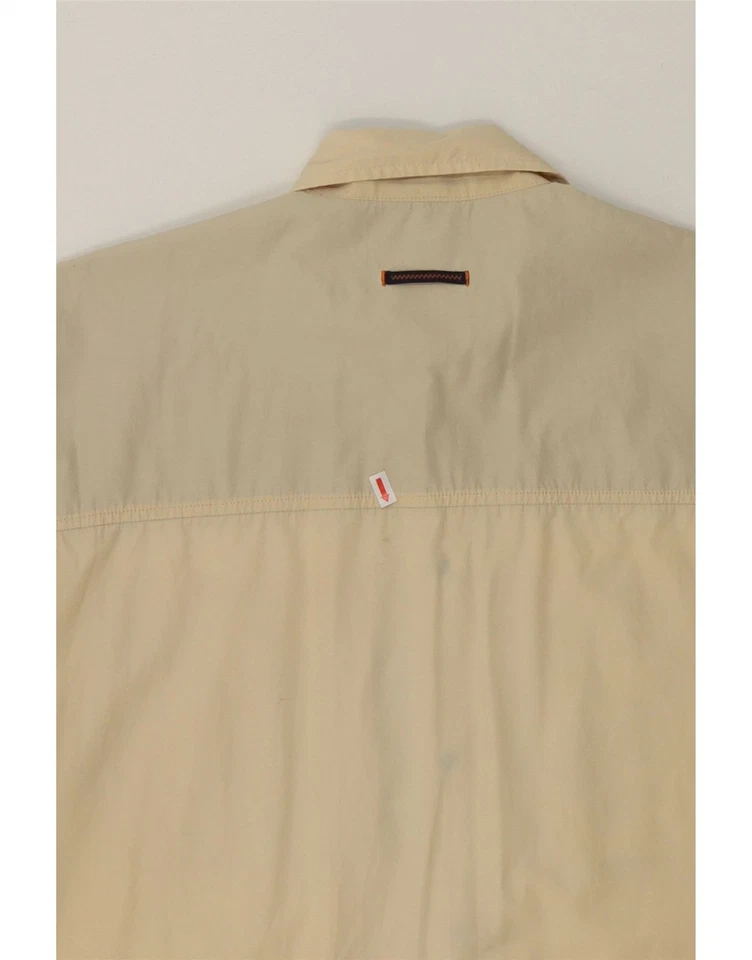 SERGIO TACCHINI Mens Short Sleeve Shirt Large Yellow Polyester BN03 - Image 3 of 4