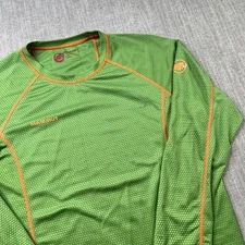 Mammut Baselayer Shirt Mens M Long Sleeve Green Outdoor HIking Trail Thermal