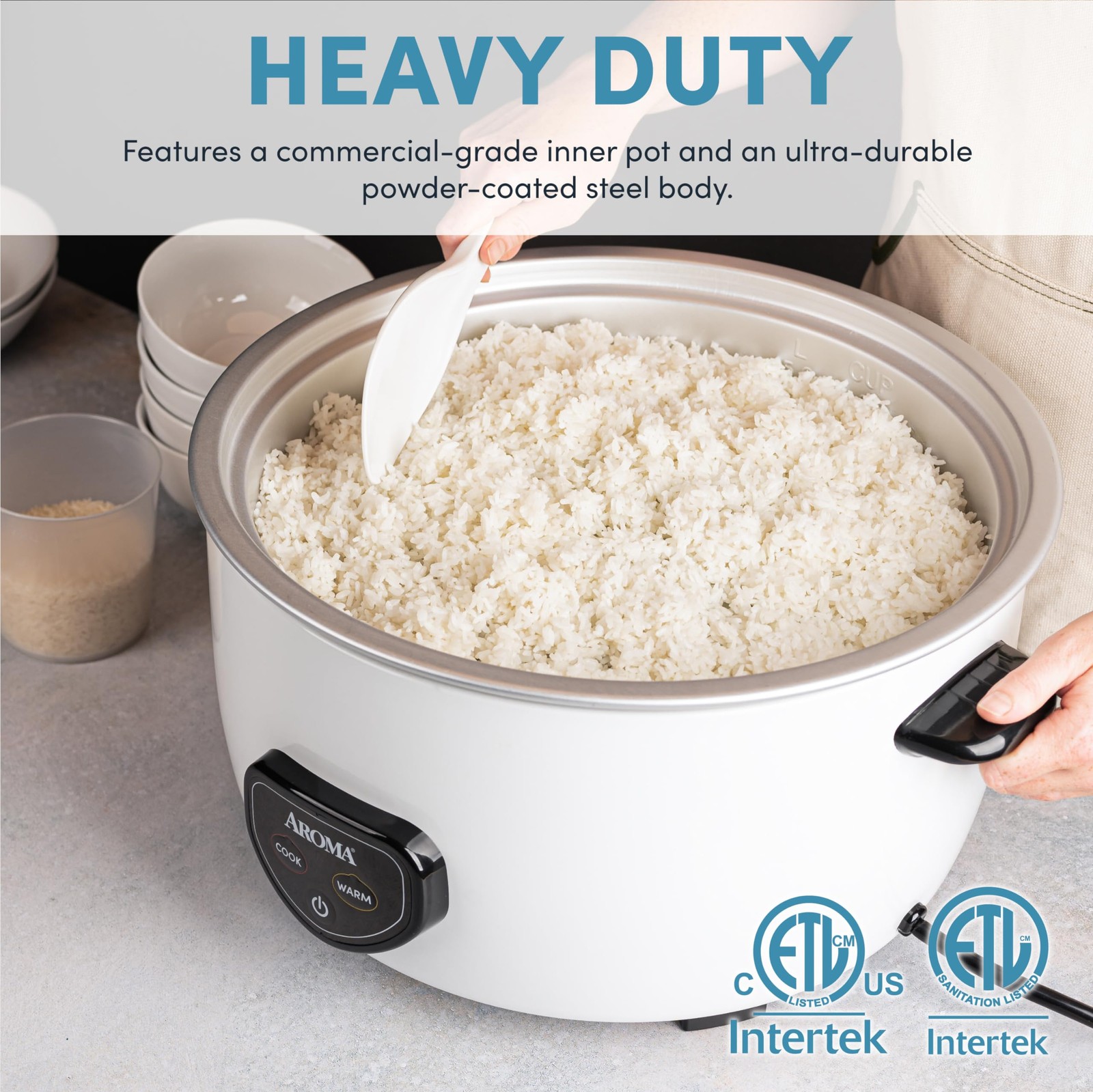 Aroma Housewares Commercial 60-Cup (Cooked) / 14Qt. Rice & Grain Cooker