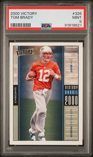 2000 VICTORY #326 TOM BRADY ROOKIE RC PSA 9