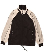 Kappa Mens Tracksuit Top Jacket Small Black Colourblock Polyester DJ03