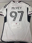 DC United CHRISTOPHER McVEY Signed Match Game Used Soccer Jersey 2024 Season WHT