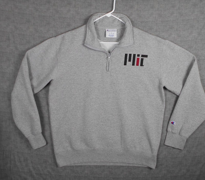 Champion Massachusetts Institute of Technology MIT ¼ Zip Sweatshirt Size Large