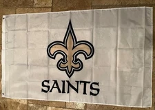 New Orleans Saints 4 Lined Stitched  3x5 Ft. Flag Mancave Decor