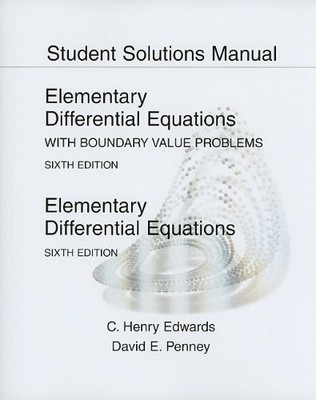 Student Solutions Manual for Elementary Differential Equations with Boundary...